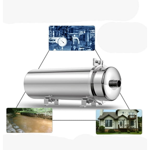 INTBUYING Ultrafiltration Membrane Filter External Pressure PVDF Stainless Steel Washable Industrial House Use Water Purifier