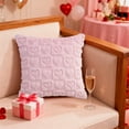 thumbnail image 1 of Funda de cojín con estampado de corazones de San Valentín | Funda de cojín cuadrada de 45 x 45 cm para sofá y cama | Decoración festiva con cremallera oculta | Tejido de poliéster suave, 1 of 5