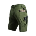 thumbnail image 3 of Zimjoy Hiking Shorts for Men Water Resistant Quick Dry Outdoor Work Tactical Cargo Shorts with Multi-Pocket (No Belt), Dark Green 3XL, 3 of 5
