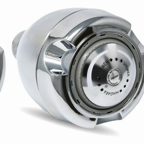 EcoFlow 3-Spray Adjustable Chrome Shower Head with PressureBoost Technology