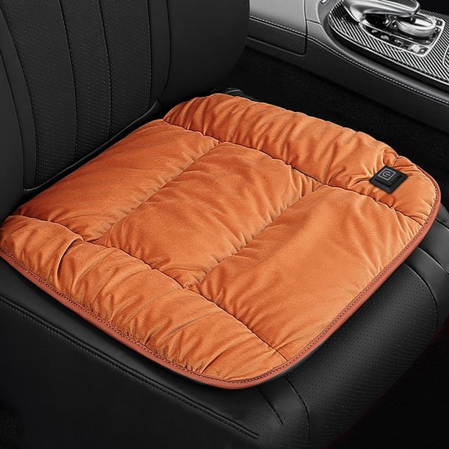 Ruifaya Almohadilla térmica automática USB 12 V, funda de cojín para asiento de coche con calefacción eléctrica