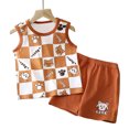 thumbnail image 2 of Futezty Toddler Boys Clothes Summer Outfit Sets, Toddler Boy Summer Outfits Cute Printed Sleeveless Tank Top and Shorts Set Summer Clothes, 2 of 6
