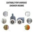 thumbnail image 5 of 8 Piece 23mm Upper and Lower Single Wheel Roller Shower Door Casters, Bathroom Door Sliding Casters, 5 of 5