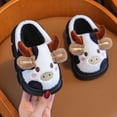 thumbnail image 2 of Wdgfv Kids Girls Cow Slippers Cute and Cozy | Funny House Slippers,Soft Warm Plush 7, 2 of 9