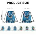 thumbnail image 5 of 24 Pcs Blue Stiitch Candy Drawstring Bag Drawstring Goodie Favor Bags for Boys and Girls Kawaii Cartoon Birthday Party Decorations 27x34cm, 5 of 5