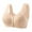 Beige, variant on Front Hook Bra, Women's Bra Front-Close Cotton Wireless Bra – Fixed-Cup Vest for Mature Women, Everyday Support Without Underwire | Wide Straps, Easy Dressing, 38-50 Bands, Black, 50