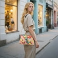 thumbnail image 7 of FORMRS Women Crossbody Purse with Chain Strap Vegan Leather Shoulder Handbag, White Striped Lemon, 7 of 7