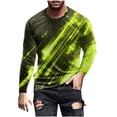 thumbnail image 1 of Blusas y camisas de manga larga y cuello redondo para hombre, camisetas casuales con estampado de moda y cuello redondo, blusas de licra de manga corta para hombre., 1 of 4