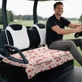 thumbnail image 5 of XYZCANDO Cute Cherry Print Golf Cart Seat Cover With 4 Front Pockets - Universal Non-Slip Washable Protector For 2-Seat Golf Carts, 5 of 8
