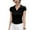 Black, variant on Womens Basic Tees Summer Short Sleeve Shirts Slim Fit Tight T Shirt Going Out Tops White XL