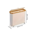 thumbnail image 3 of Creatine Transparent Tissue Storage Household Bathroom Tissue And Miscellaneous Storage With Lid Storage, 3 of 5