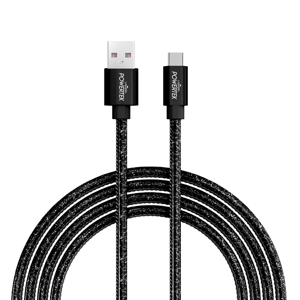 Liquipel Powertek TypeC Fast Charger Cable, 6ft USBC for Galaxy, Note, Tab, MacBook