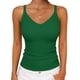 thumbnail image 1 of TaTaai Women's Casual Ribbed Tank Top V-Neck Sleeveless Solid Color Knit Vest Soft Stretchy Lightweight Spring Summer Daily Beach Wear Gift, 1 of 6