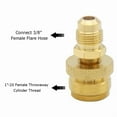 thumbnail image 3 of 1lb Propane Tank Cansiter Regulator Portable Camping Grill Stove Brass Adapter Connection Convert To 3/8 Male Flare 5/8"-18UNF, 3 of 5