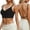Black, variant on Low Back Bra For Women Wirefree Seamless Bra Backless Multiway Straps Convertible Bra With Padded Removeable Bra for Women Push up Athletic Bras Wire Sports Bras for Women Sports Bra Full Coverage