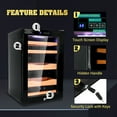 thumbnail image 4 of TCFUNDY 65L Electric Humidor Cigar Cooler W/Cedar Wood Shelves Cooling Digital Hygromete, 4 of 10
