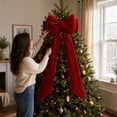 thumbnail image 4 of Clearance!! Oversized Christmas Bow Holiday Decoration for Trees Wreaths and Doors, 4 of 6