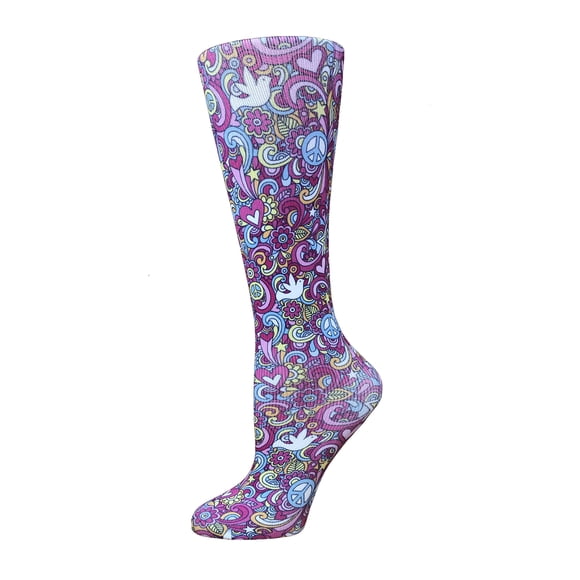 Cutieful Knit Therapeutic 10-18 mmHg Graduated Compression Socks (Elephants)
