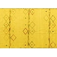 thumbnail image 1 of Ahgly Company Machine Washable Indoor Rectangle Solid Yellow Modern Area Rugs, 3' x 5', 1 of 4