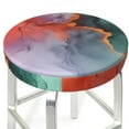 thumbnail image 3 of Gukieu Colorful Abstract Waves Print Round Chair Cover, Dust-proof and Non-slip Bar Chair Protective Cover, Suitable for Bars, Restaurants, Offices-13 inch, 3 of 7