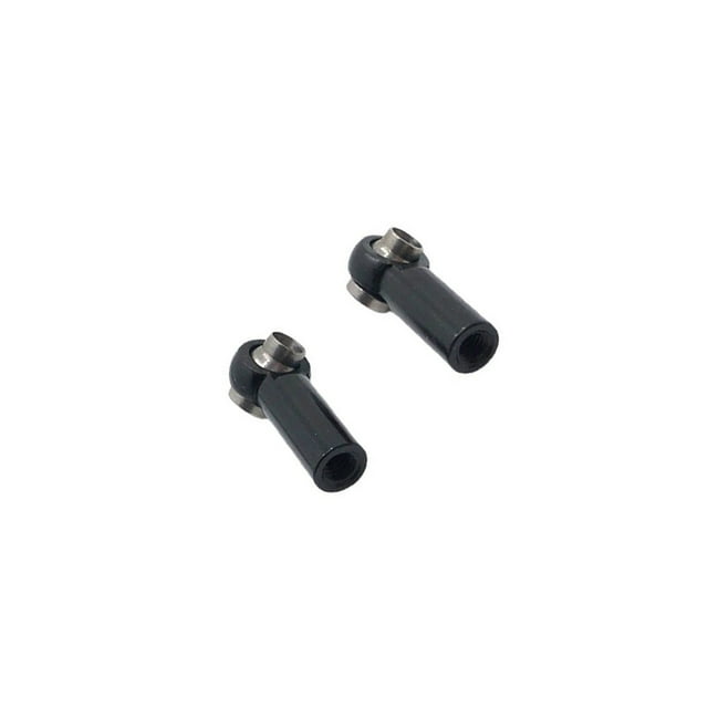 2pcs Tie Rod End Component Link Joint Universal RC Car Positive Reverse Thread Ball Head Holder Upgrading Accessory Replace Part Black