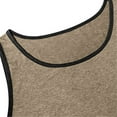 thumbnail image 2 of Fnnxeal Mens Tank Tops, Summer Shirts with Pocket Casual Tank Tops for Men Crew Neck Sleeveless Khaki Tops Size M, 2 of 9