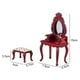 thumbnail image 2 of 1/12 casa de muñecas tocador silla decoraciones madera casa de muñecas mesa silla conjunto JShteea  libre de BPA, 2 of 8