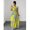 Multicolor, variant on Multicolor Plus Size Green Floral Print One Shoulder Cinched Waist Ruched