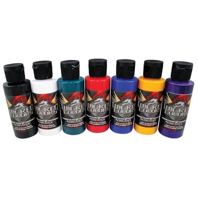 Createx Colors Wicked Colors Sampler 2 Airbrush Paint Set of 8