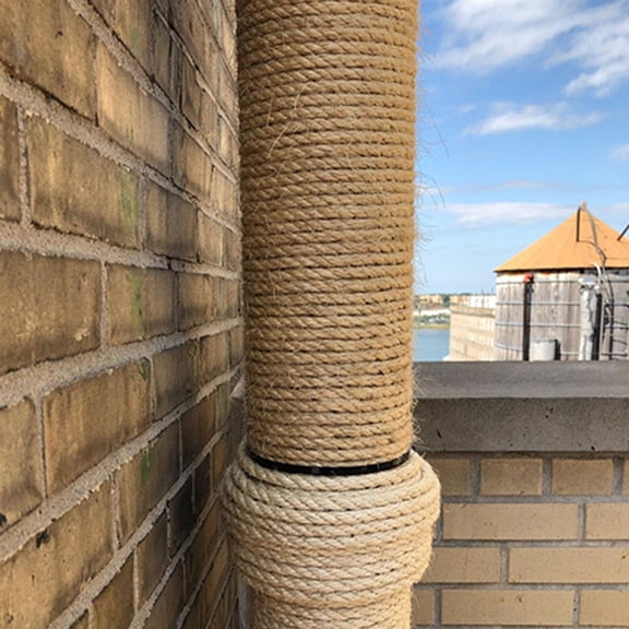 POPETPOP Natural Multi-Strand Sisal Rope for Cat Scratchers, Home Use Replacement Rope for Pets