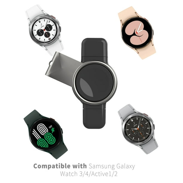 Peggybuy 2 in 1 Magnetic Smart Watch Charger for Samsung Galaxy Watch 3 4 Active 1 2 Walmart