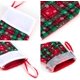 thumbnail image 3 of Medias navideñas: paquete de 12 medias de copos de nieve a cuadros de 9 pulgadas para decorar el árbol de Navidad, la fiesta y el hogar (rojo y verde), 3 of 4