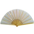thumbnail image 1 of Visland Ventilateur Pliant Coloré avec Os en Bambou pour Festivals Fêtes Rave Performance Décoration Maison, 1 of 8