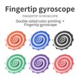 thumbnail image 3 of 6Pcs Candy Color Double Sided UV Printing Finger Gyroscope Colorful Decompression Toy Stress Relief Toy Party Favors for Kids Boys Girls, 3 of 4