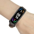 thumbnail image 3 of Leutsin For Mi Band 6/6 NFC Buckle Metal Shell Woven Pattern Belt Replacement Wristband, 3 of 5