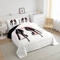 thumbnail image 3 of Castle Fairy High Heels Girl Full Size Comforter Sets,Kawaii Ribbon Bow Bedding Sets, 3 of 8