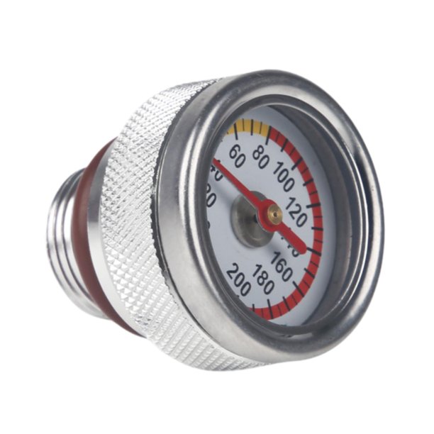 Manómetro de temperatura de aceite, tapas de válvulas del motor, 0-200 degreeC, fácil instalación, alta M20x1.5