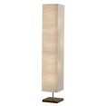 thumbnail image 1 of Lámpara de pie Adesso con base de madera natural de tres luces, regulable, 1 of 7