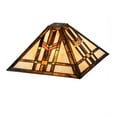 thumbnail image 3 of Meyda 119637 14 in. Square Prairie Wheat Shade, Beige Amber Orange 59, 3 of 5