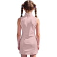 thumbnail image 6 of Gunia Girls Athletic Dress Tennis Golf Outfit 1/4 Zip Quick Dry Printed Sleeveless Zip Collar A Line Dress With Theme Lightweight Summer Outfit Playful Sundress Pink Dress For Girls 4-15 Years, 6 of 6