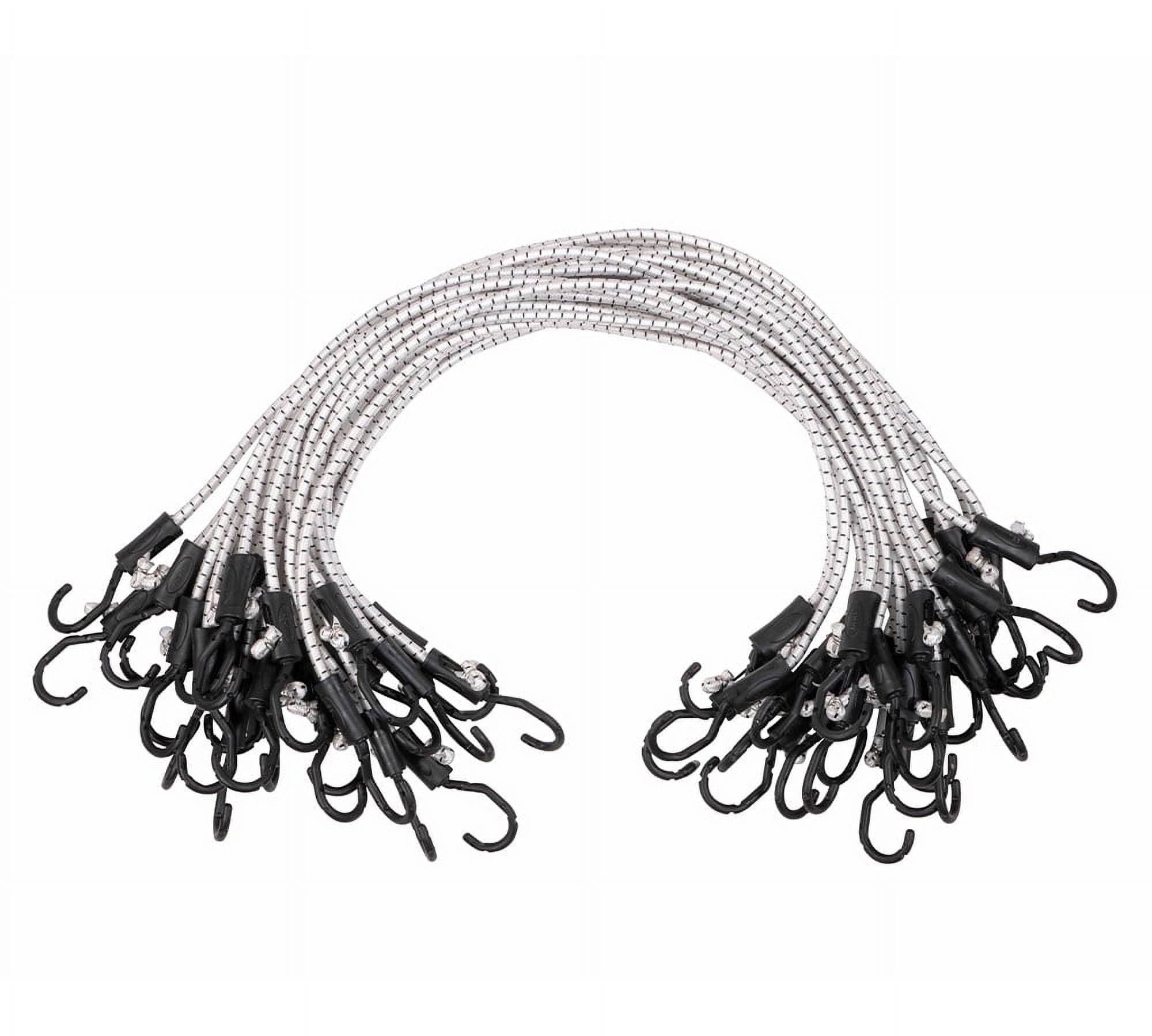 (5000 Pcs) 36” Heavy Duty Adjustable Bungee Cords with hook - Polypropylene (PP) Bungee Cords for Outdoor Camping, Household - Extendable upto 54 inches
