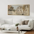 thumbnail image 5 of IDEA4WALL Extra Large Framed Canvas Print Wall Art Venetian Canal Scene Illustrations Antique Unique Architecture Wall Decorative Oversized Artwork Relax/Calm for Living Room - 60"x30", 5 of 5