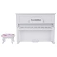 thumbnail image 1 of Domqga Accessoires de Maison de Poupée, Mini Piano Vertical de Maison de Poupée, Accessoires de Maison de Poupée 1:12 Mini Modèle de Piano Vertical avec Tabouret Mobilier de Simulation, 1 of 8