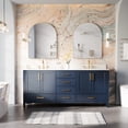 thumbnail image 3 of ANGELES HOME Freestanding 80-Inch Bathroom Vanity with Sink, Solid Wood Cabinet with 4 Soft-Close Doors, 6 Soft-Close Drawers and Double Undermount Sinks, 3 of 6