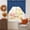 Navy, Blue, variant on Burnt Orange Swag Valances for Windows, Small Curtains Drapes, Fall Autumn Thanksgiving Farmhouse Solid Color Kitchen Window Curtains Over Sink Window Treatment Valance for Bedroom/Bathroom 56"x36"