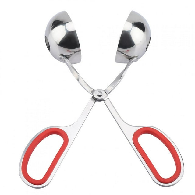 Viccilley Clip de boulettes de Viande 304 boulettes de Viande Non collantes en Acier Inoxydable Boules de Riz Clip Maker M-o-l-d Outil de Cuisine (Rouge)