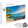 thumbnail image 4 of 500 Piece Beach Puzzle for Adults Teens,20"x15" Large Puzzle, Premium Jigsaw Wooden Puzzle, Wooden Jigsaw Nature Puzzles for Family Party Holiday - Jigsaw Puzzles, Each Piece is Unique, 4 of 8