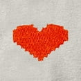 thumbnail image 2 of Dalix Pixel Heart Embroidered Fleece Zip Washed Hoodie Cold Fall Winter Women in Bone L Large, 2 of 5