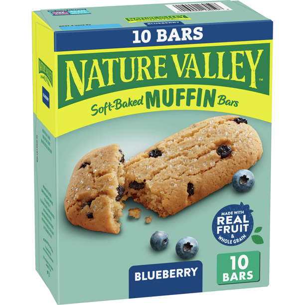 Nature Valley Muffin Bars Blueberry, 12.4 oz, 10 ct - Walmart.com