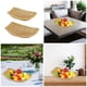 thumbnail image 2 of 3pc Handmade Imitation Rattan Snacks Storage Container Decorative Woven Basket Ship Shaped Kitchen Bread Fruit Tray, 2 of 4